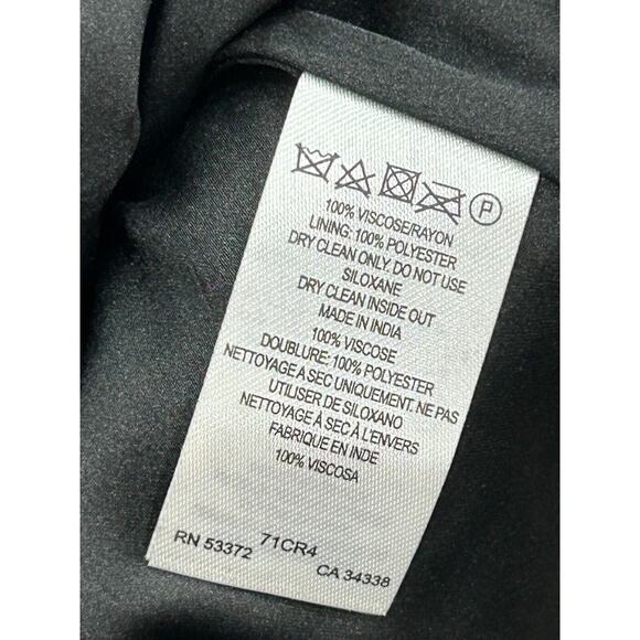 French Connection Women's Black Scoop Neck Beaded & Sequined Shift Dress Size 2 - Picture 13 of 15